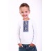 Embroidered t-shirt with long sleeves "Colours" blue/white